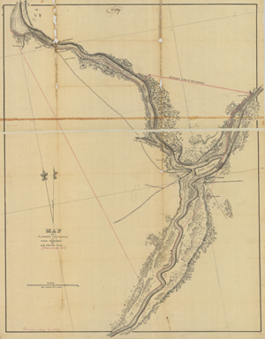 Map of a proposed reservation at Fort Snelling