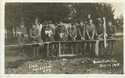 Members of the Minnesota Home Guard washing up at camp, Moose Lake; Guard providing assistance following the fire, October 12, 1918