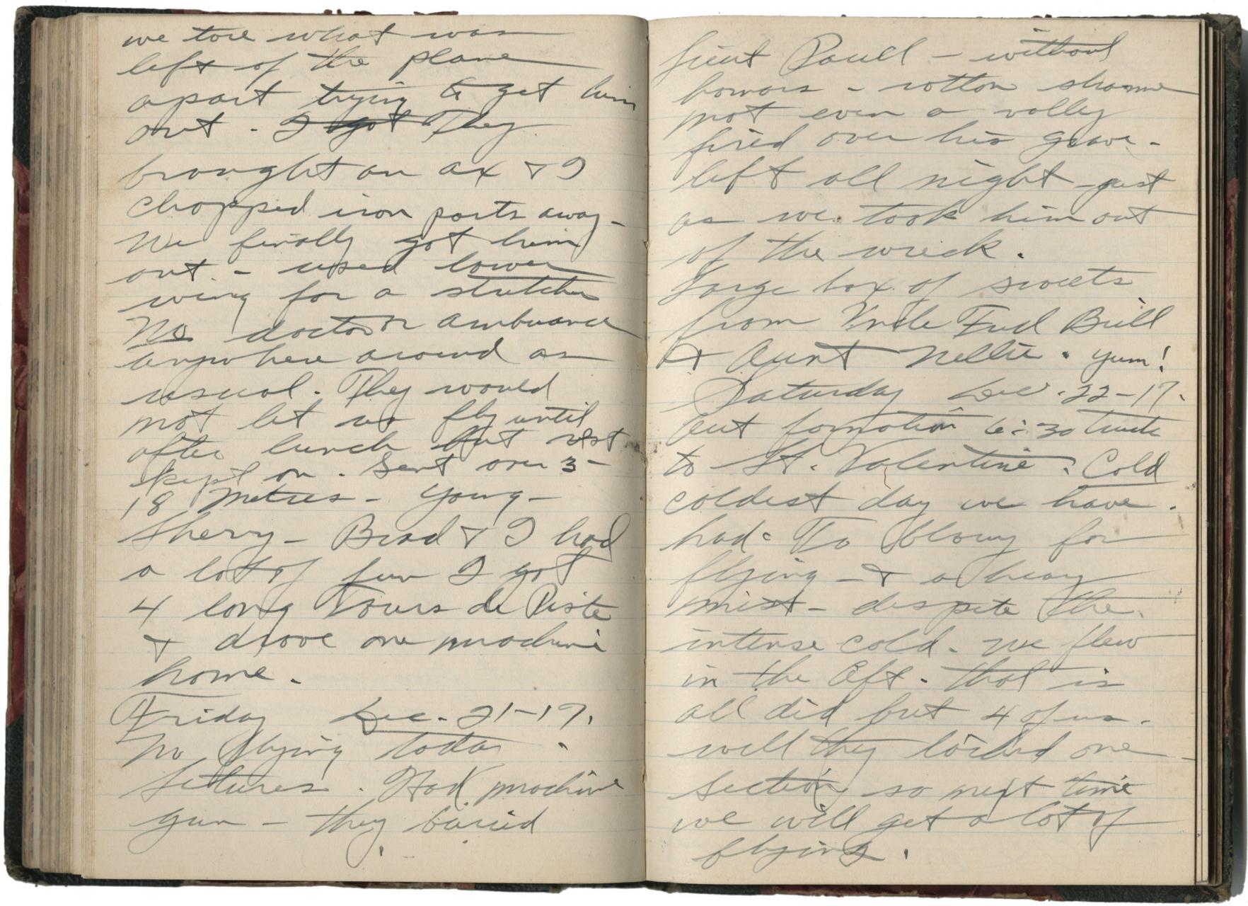 Backus diary page