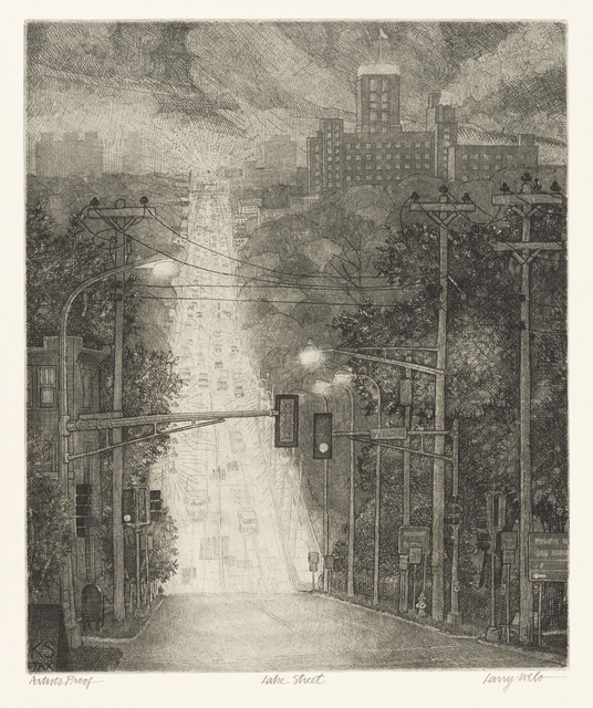 Etching on paper