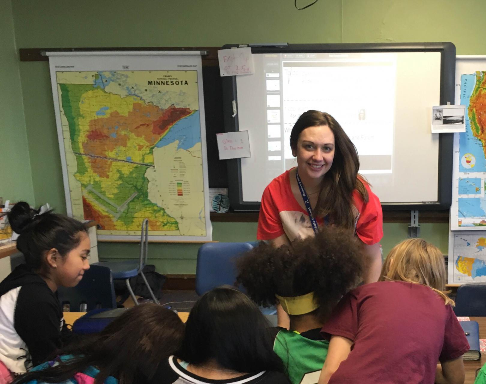Kara Cisco teaching a class