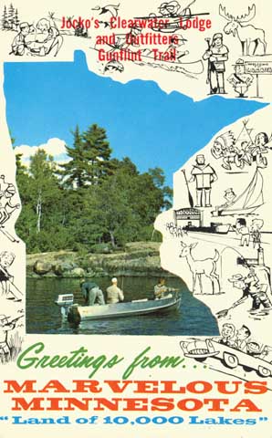 Fishing in MN Postcard