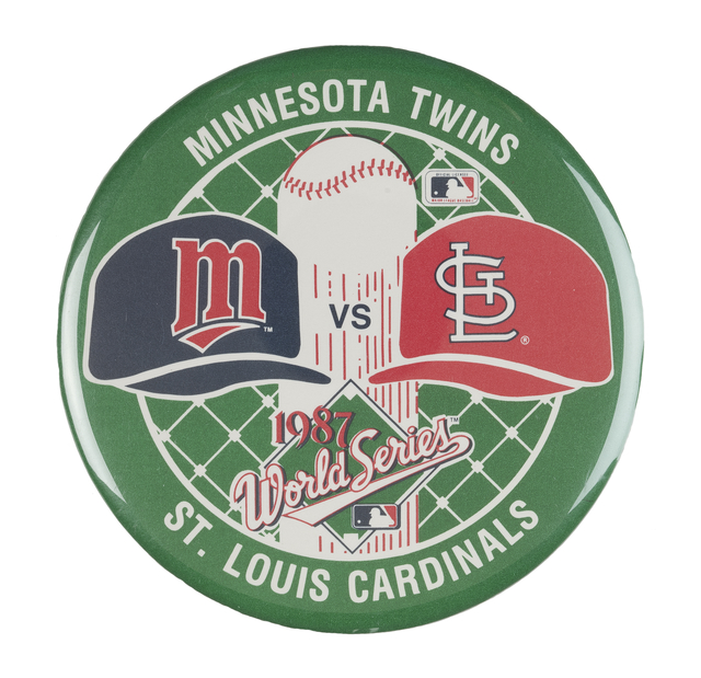 Twins World Series button 1987