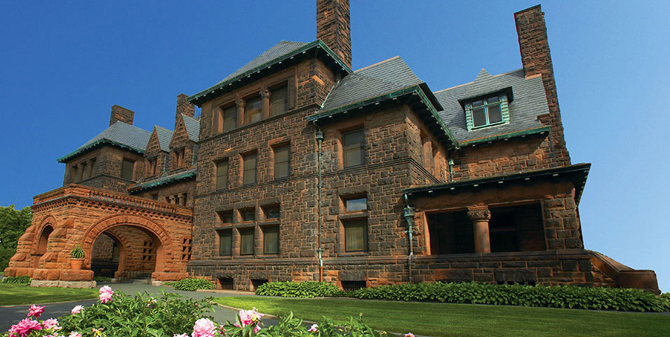 The front of the Hill House, viewed from the northwest corner