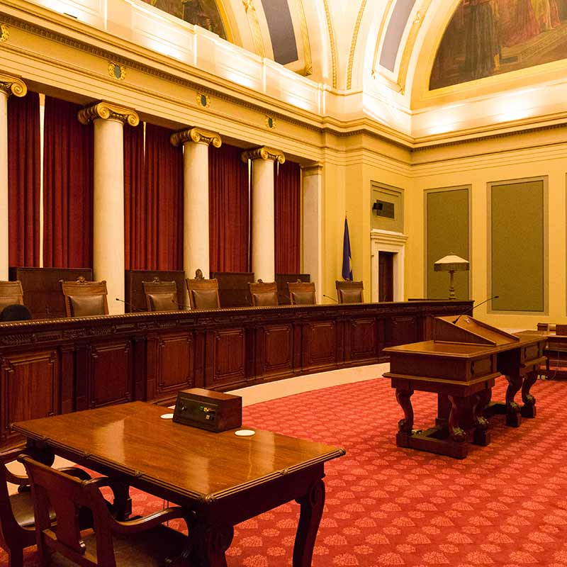 View of the Supreme Court Courtroom