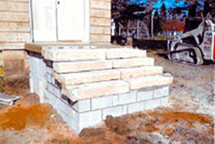 A stair has been built.