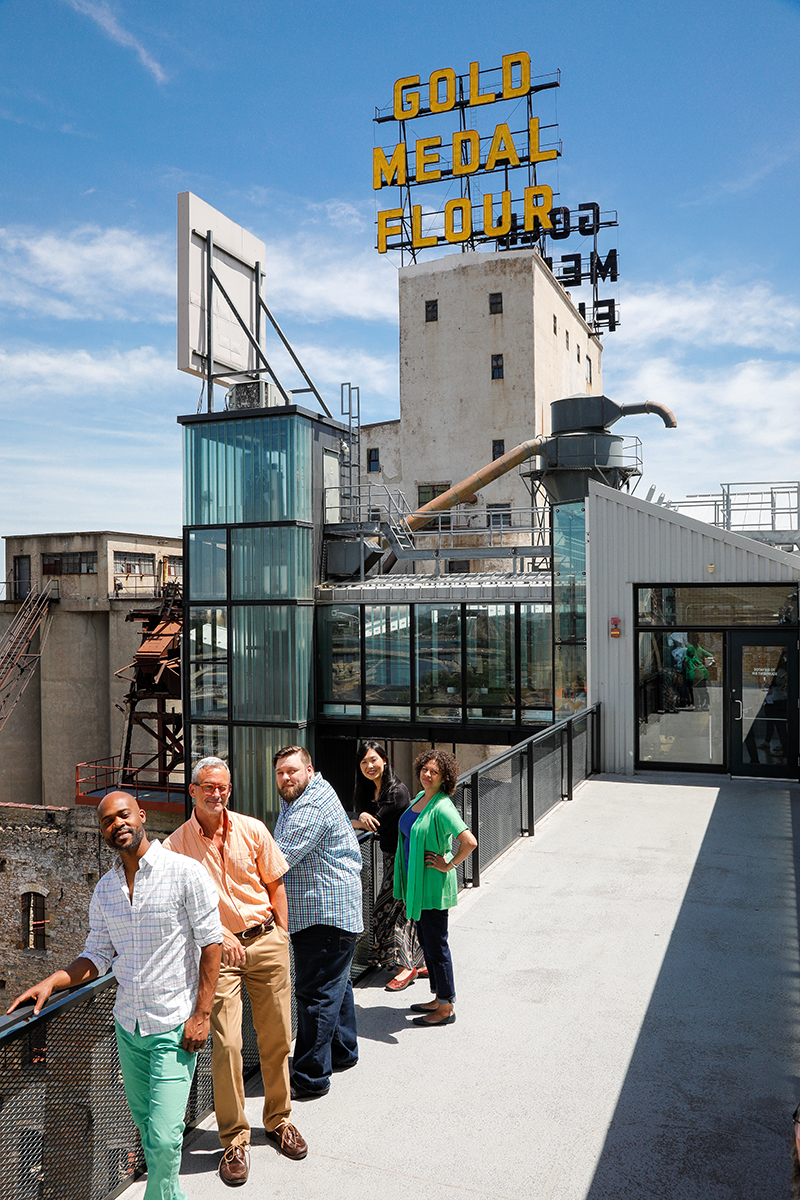 Mill City Museum observation deck.