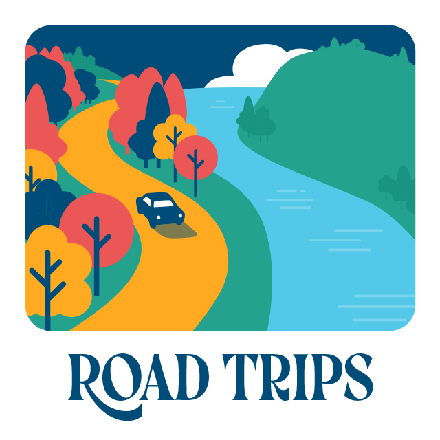 Road trips. Great River Road.