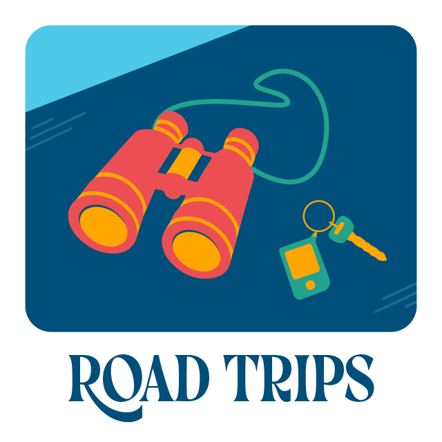 Road trips. Binoculars with keys.