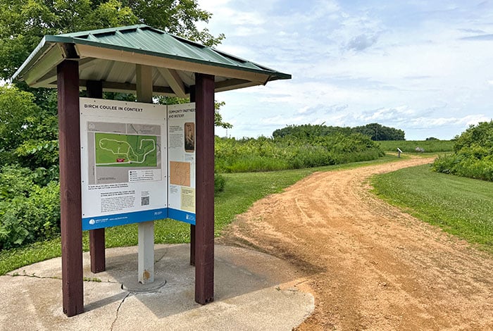 Accessibility information for visiting Birch Coulee.