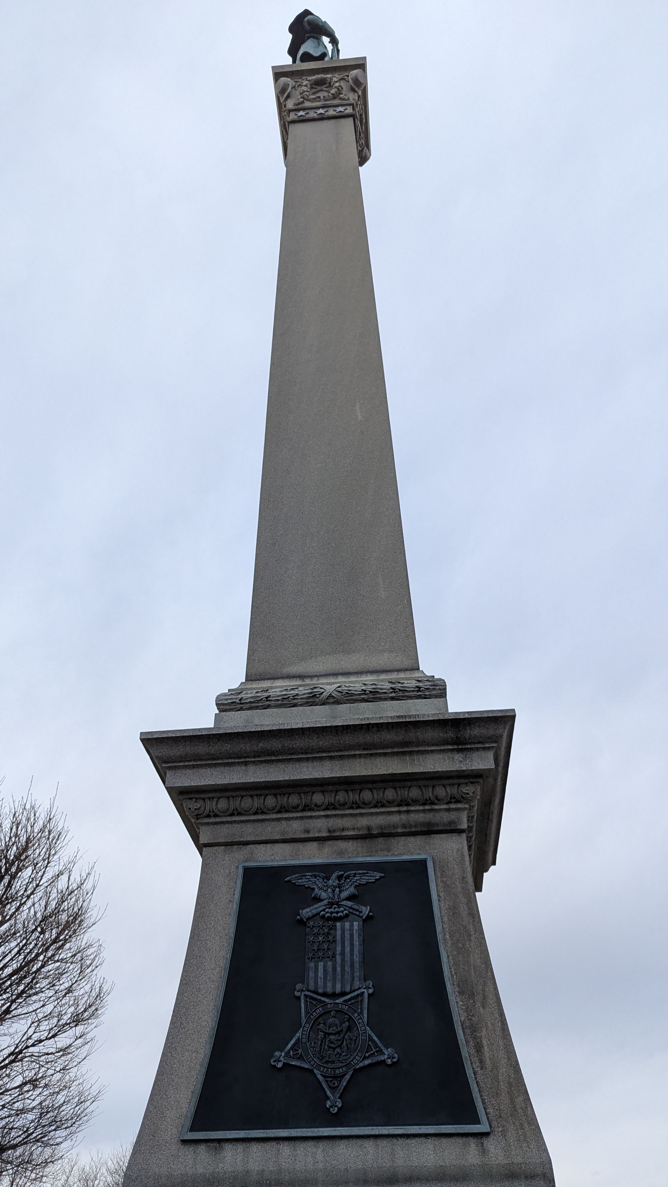 Full southern side of the Soldiers and Sailors Memorial