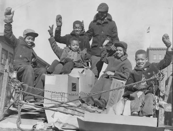 Nine Boy Scouts Collect 700 Pounds for Paper Drive