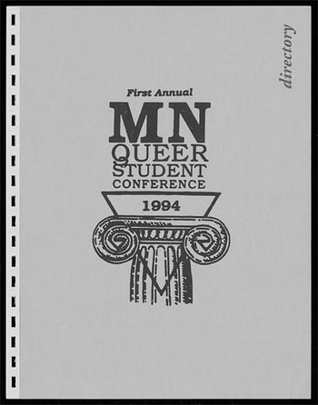 Minnesota Queer Student Conference directory cover