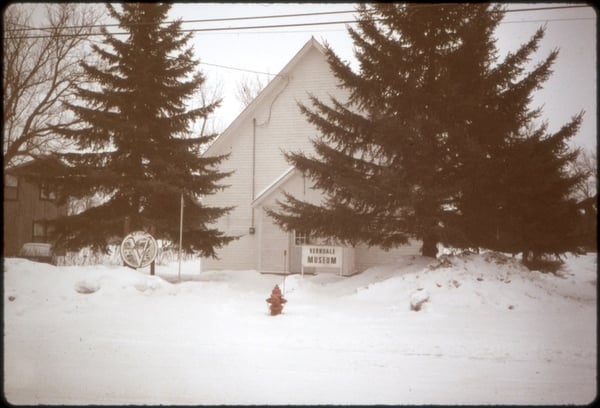 Exterior of the Verndale Museum in 1986