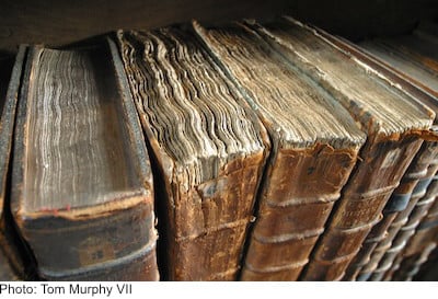 Old book bindings