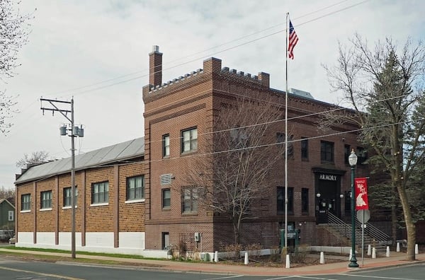 Exterior of the White Bear Lake Armory Museum
