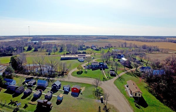 Minnesota Pioneer Park, aerial view
