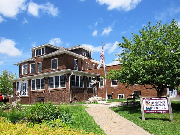 Exterior of the Henning Landmark Center