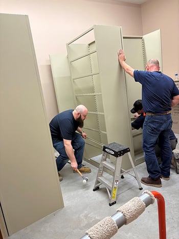 Installing the third and fourth bays