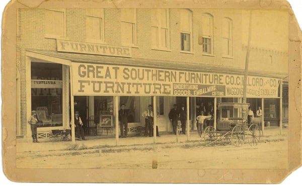 Great Southern Furniture Company- Undertaking goods, embalming, coffins- wagons, buggies and saddlery