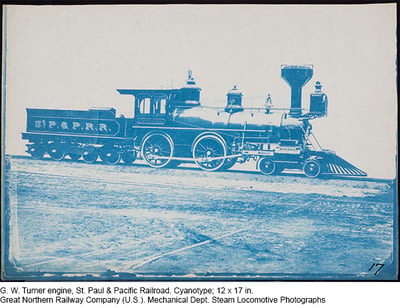 Steam Locomotive Photograph Great Northern Railway Company (U.S.). Mechanical Dept. Steam Locomotive Photographs
