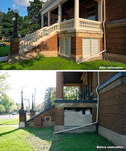 Porch-before and after