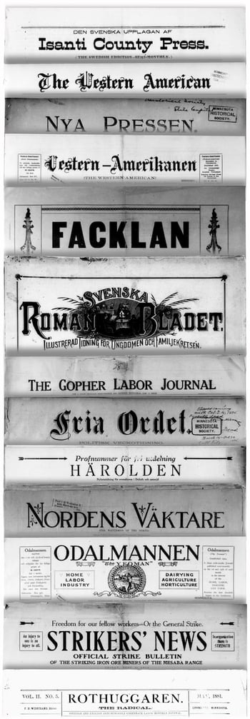 Newspaper mastheads