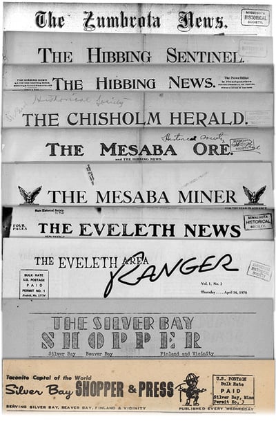 Newspaper mastheads