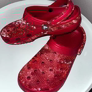 Sequin Crocs