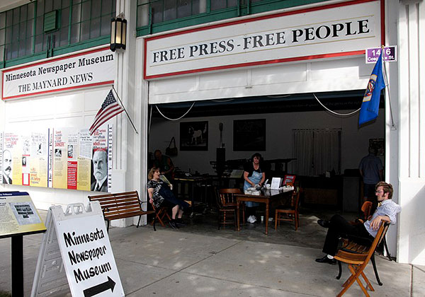 Exterior of the Minnesota Newspaper Museum