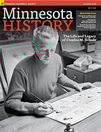 Cover of MN History Magazine-Summer 2023
