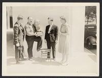 Evelyn Raymond with Clement Haupers, ca. 1945 