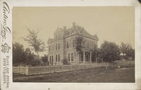 Photograph of the Gág family home at 200 South German Street in New Ulm. Taken by Anton Gág c.1890.