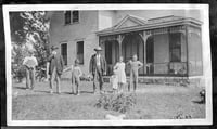 Black and white photograph of the Mainquist farm house, Rockford Township, Wright County, ca. 1920.