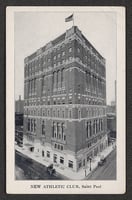 Black-and-white postcard with a picture of the St. Paul Athletic Club, c.1917.