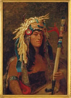 Dakota Leader Taoyateduta (Little Crow IV) sketched at Traverse des Sioux, Minnesota Territory in 1851 by artist Frank Blackwell Mayer