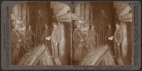 Underground mining on the Mesabi Range, 1906. Photo by Underwood & Underwood.