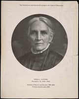 Portrait of Maria Louise Sanford from a program from a convocation in honor of her eightieth birthday
