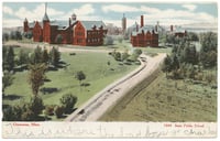 Color drawing of the State Public School in Owatonna, c.1906.