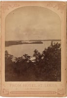 Black-and-white image from Michael Nowack's album of Lake Minnetonka photographs, 1881.