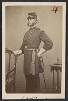 Black and white photograph of Colonel Hiram Berdan, c.1861.
