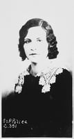 Black-and-white photograph of Evelyn "Billie" Frechette, 1934.