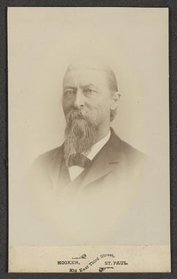 Black and white photograph of Wilhelm Pfaender, ca. 1880.