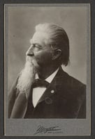 Black and white photograph of Wilhelm Pfaender, ca. 1900.