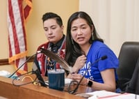 Patricia Staine (right) and Minnesota Representative Alicia Kozlowski