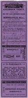 Soo Line Railway passenger ticket