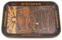 Soo Line dining car tray