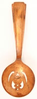 Arts and Crafts style copper spoon