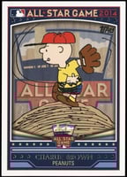 Charlie Brown novelty baseball card