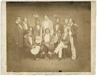 Black and white photograph of Treaty Delegation, 1858.